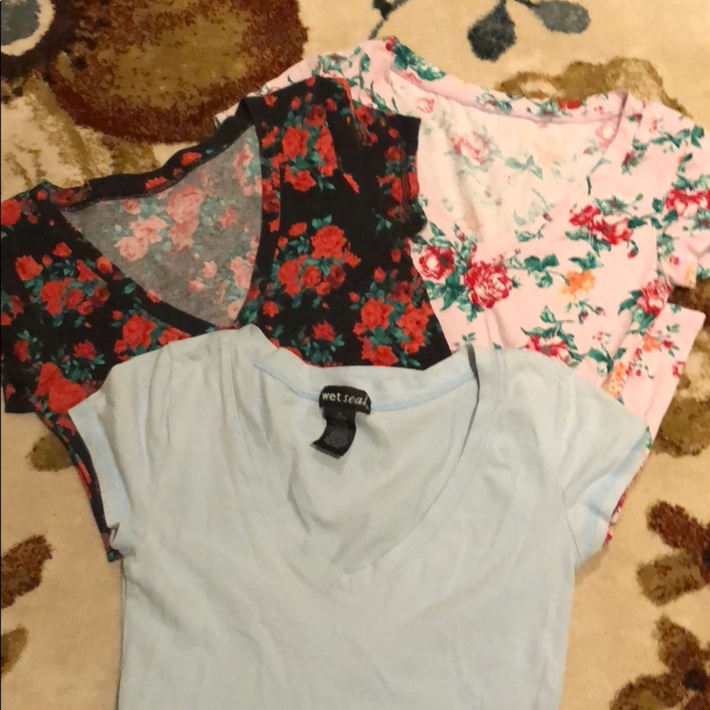 V neck shirts